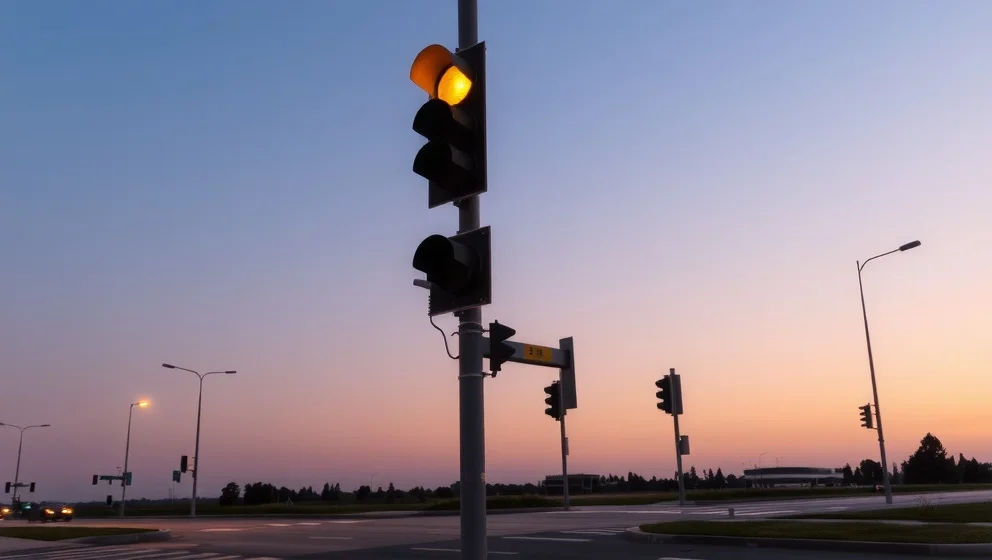 Trafiksignalen lyser gult fast – vad är rätt?