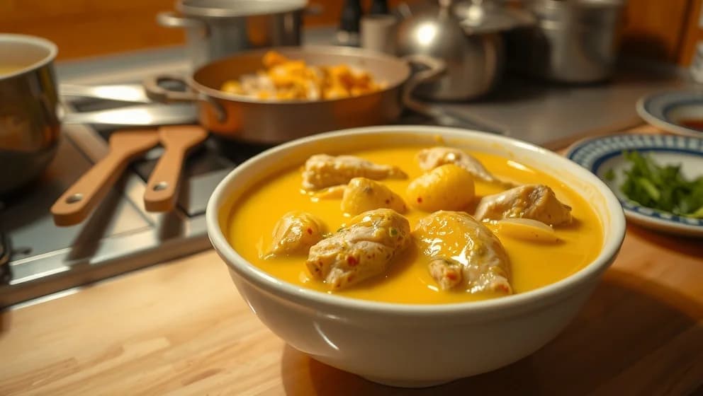 Vad är mussaman kycklinggryta egentligen